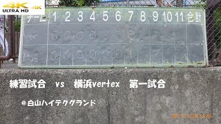 4Kソフトボール170528練習試合横浜vertex９