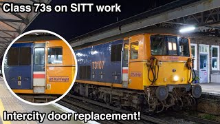 Class 73s on SITT work! - Intercity door replacement