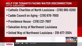 List of resources released for apartment complex tenants facing water disconnection