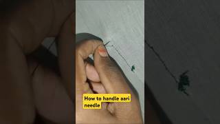 How to handle aari needle in and out || aari free class #aariwork #aarifreeclass