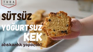 Sütsüz Yoğurtsuz Pastane Keki - Bu Keke Bayılacaksınız ✅