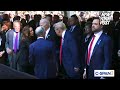 Kamala Harris smiles, shakes hands with Trump after tense debate night