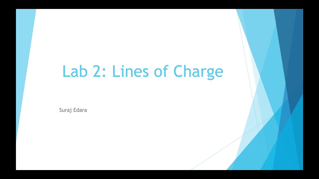 Gatech Phys 2212 Lab 2 Lines Of Charge Youtube
