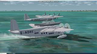 Short-Mayo S.20 'Maia'/ S.21 'Mercury' seaplane, 1937 , Launches From Sebastian, Florida.