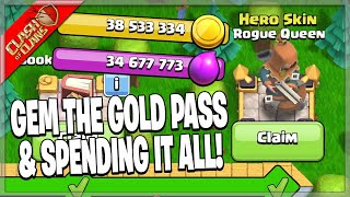 FEBRUARY GOLD PASS REVIEW \u0026 SPENDING SPREE! (Clash of Clans)