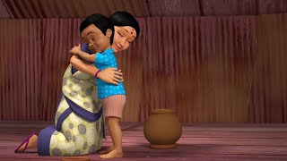 छोटा रामू और उसका बर्तन - हिंदी कहानी | Hindi Stories for Kids | Infobells