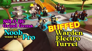 TDS Solo HC Hardcore Warden Turret Electroshocker BUFFED Reworked   Tower Defense Simulator Roblox