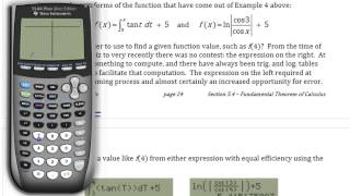 Graphing Functions using fnInt (on a TI83/84+) • [6.4c] AP CALCULUS
