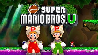 Wooded New Super Mario Bros U – 2 Players Walkthrough Co Op World 1