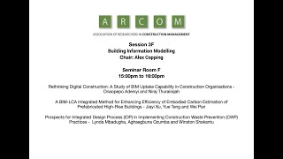 ARCOM 2021: Building Information Modelling (Session 3F)