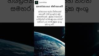 අභ්‍යවකාශය ගැන ඔබ නොදන්නා කරුණු 3 ක් | 3 things you didn't know about space| #shorts