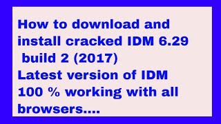 TÉLÉCHARGER IDM 6.29 GRATUIT AVEC CRACK AVEC TÉLÉCHARGER CRACK 6.29 GRATUIT IDM