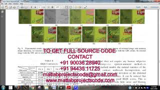 Matlab code for Layer based approach for image fusion