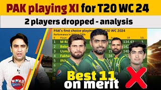 ICC T20 World Cup 2024: 2 players dropped, PAK playing 11 for T20 World Cup 2024