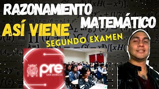 ✔️ Segundo examen Pre San Marcos 2024 2 Razonamiento Matemático 💪  Solucionario Todas las áreas