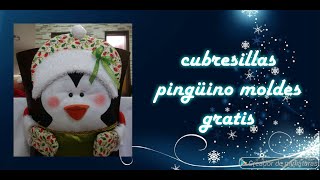 COMO HACER CUBRE SILLAS PARTE 6 PINGUINO NAVIDEÑO. 2020