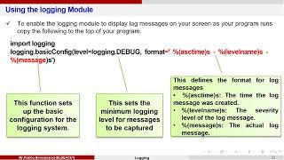 Module 4 4 Debugging and logging options