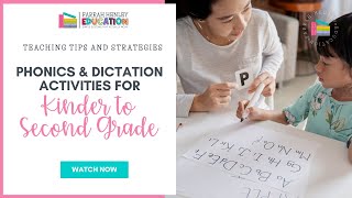 Phonics and Dictation Activities for Kinder to Second Grade to Make Spelling Fun