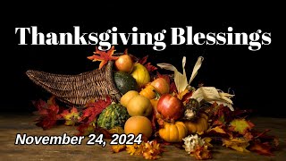 Thanksgiving Blessings