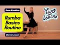 Anna Kovalova - Bronze Rumba Basics Routine | Ballroom dance lessons