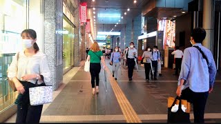 @Fukuoka city walking tour💖🎀 4K Kazariyama walk in Hakata station underground restaurant streets🥃🍷🍜