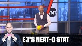 Shaq, Kenny, Chuck and Ernie Hold a Dodgeball Game in Studio J | EJ's Neato Stat