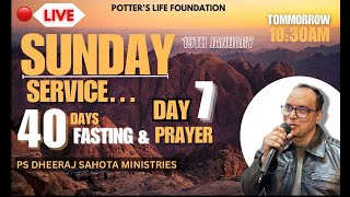 🛑𝗟𝗜𝗩𝗘 𝗦𝗘𝗦𝗦𝗜𝗢𝗡: SUNDAY SERVICE 𝟰𝟬 Days Fasting Prayer! 𝗗𝗔𝗬-7 (PLF)