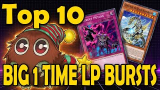 Top 10 Big 1 Time Life Point Gains in Yugioh