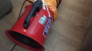 Sealey VEN250 Portable Ventilator Ø250mm with 5mtr Ducting - Unboxing and Review