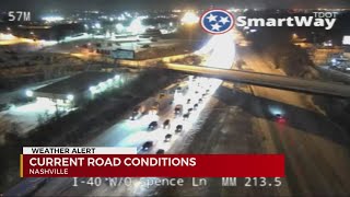 5 a.m. road conditions in Nashville after overnight snowfall