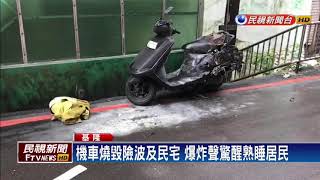 撞破機車油箱縱火 醉漢:想知道是水還是油－民視新聞