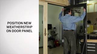 How To Replace Gasket Weatherstrip for Hinged Patio Doors