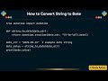How to Convert String to Date