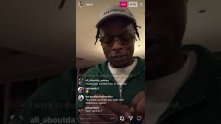 Retch On Insta Live Venting to his Fans about Life