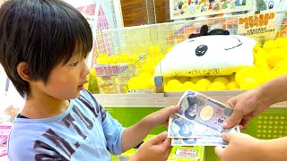 クレーンゲームは攻略法を使えば小学生でも大量ゲットできる説！いきなり3000円渡してみた！ 家族Vlog