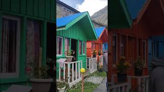 Beautiful colourful cottage in Manang Nepal #beautiful #nepali #nepal 🇳🇵🌏