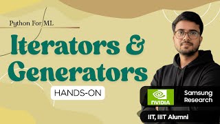 1.9.6 Coding Iterator & Generator in Python | Hindi