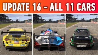 New Race Cars! | Forza Motorsport Update 16 | All 11 New Cars Gameplay \u0026 Sounds