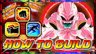 HOW TO BUILD! EZA STR Kid Buu Hidden Potential DBZ: Dokkan Battle