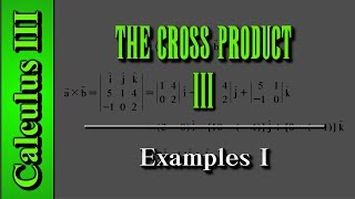 Cross Product (Vector Product) Examples