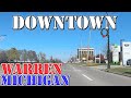 Warren - Michigan - 4K Downtown Drive