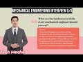 mechanical engineering interview questions and answers!!