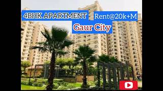 4BHK+SR APARTMENT IN GAUR CITY || #rent #sell #buy #flats #resell #2bhk #3bhk #1bhk #noidaextension