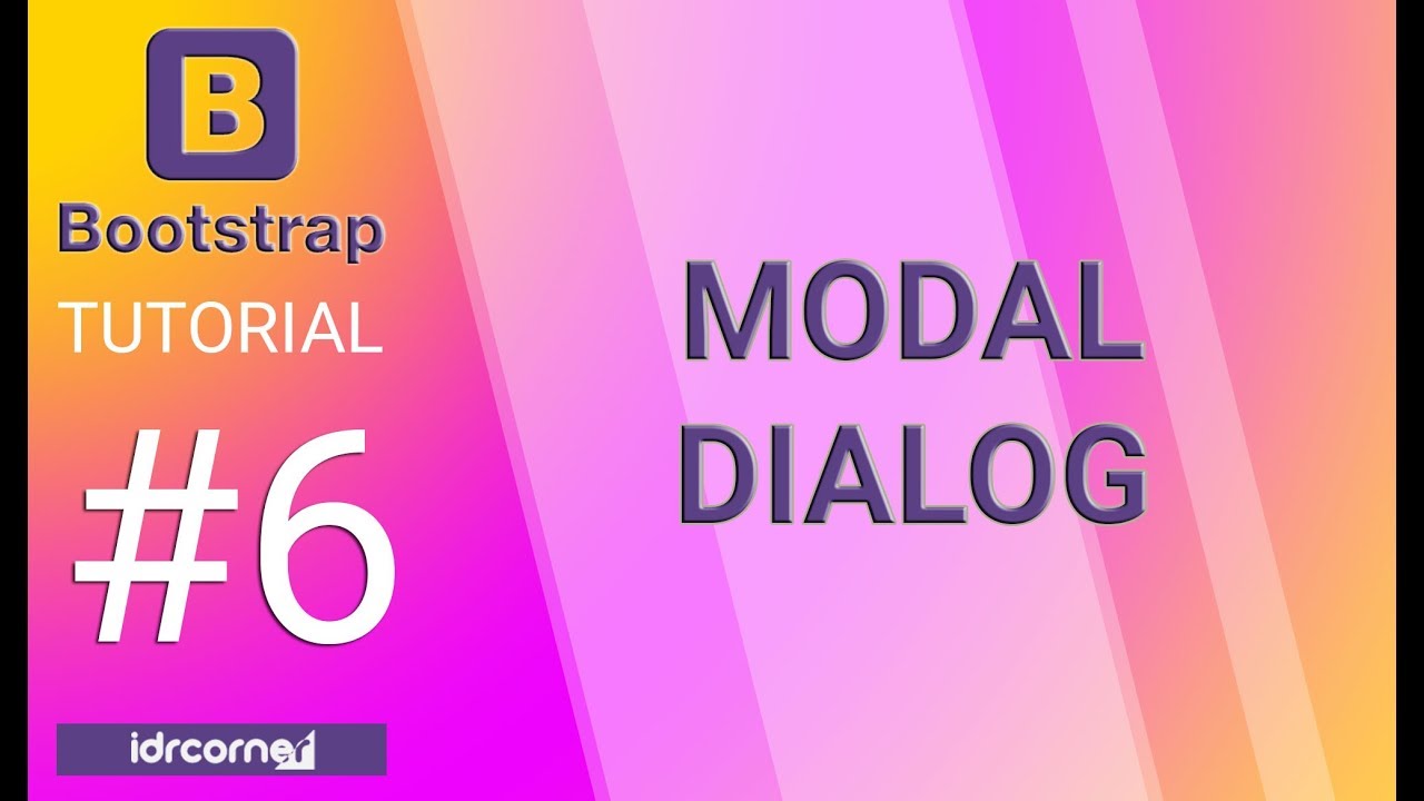 Tutorial Bootstrap #6 - Membuat MODAL DIALOG - YouTube