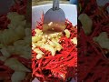 making chili sauce satisfying shot