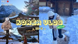 韓國Vlog  |  DAY 2  |   江原道兩日一夜 ｜ 江原道紅蟹大餐初嘗試🦀 ｜ 雪嶽山雪景名不虛傳🏔️ ｜入住束草最美海邊酒店🌊