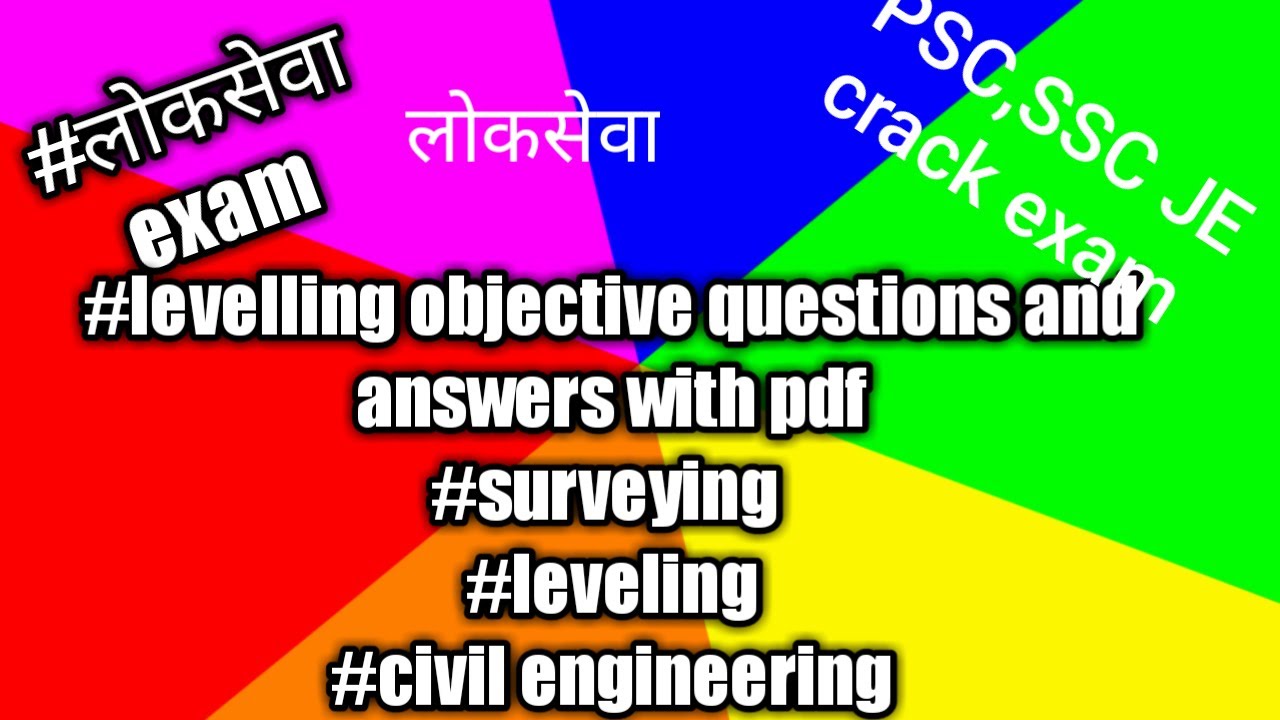 SSC JE | Levelling Objective| Surveying | Previous Question|civil ...