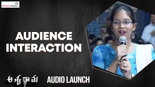 Audience Interaction | Aswathama Audio Launch | Shreyas Media