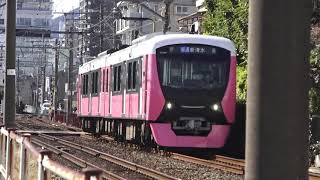 静岡鉄道静岡清水線A３００７ｆ普通列車新清水行き柚木駅到着シーン2021.02.06.