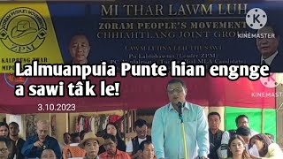 Lalmuanpuia Punte(Hrangturzo bial ZPM Candidate) Thusawi